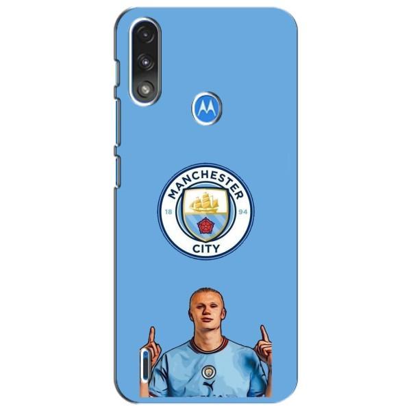 Чехлы с футболистом Ерлинг Холанд для Motorola Moto E7i / E7 Power (AlphaPrint) – Холанд Манчестер Сити