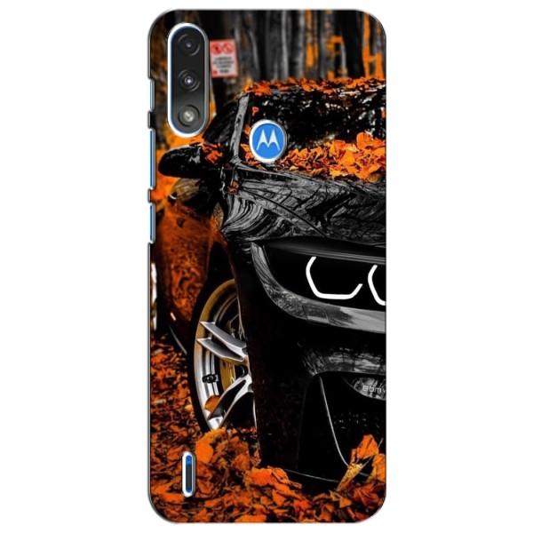 Чехлы с Машинами на Моторола Мото е7і / е7 павер (VPrint) – Черная Машина