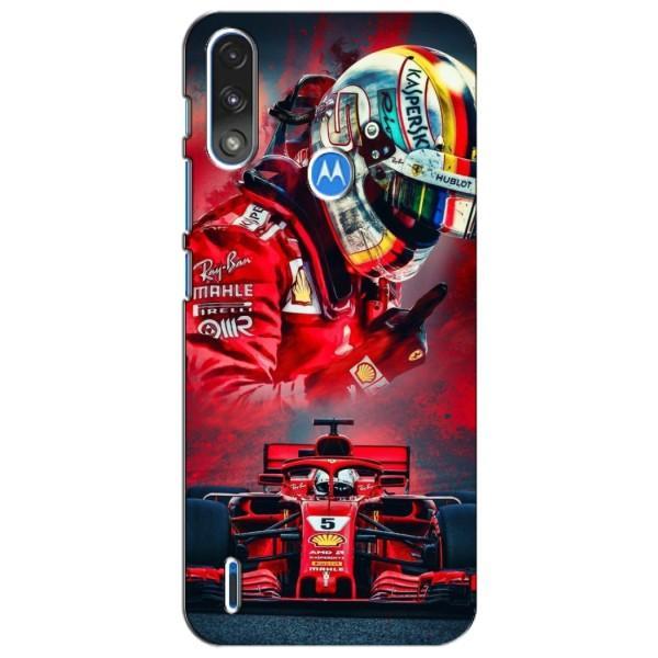 Чехлы с Машинами на Моторола Мото е7і / е7 павер (VPrint) – Гонщик