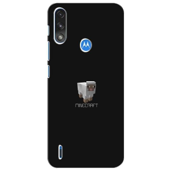 Чохол Майнкрафт на Motorola Moto E7i / E7 Power (AlphaPrint) Minecraft – Овечка Майнкрафт