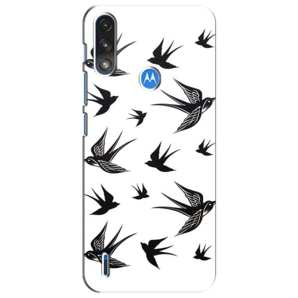 Чохол з пташками на Motorola Moto E7i / E7 Power (VPrint) – Ластівки