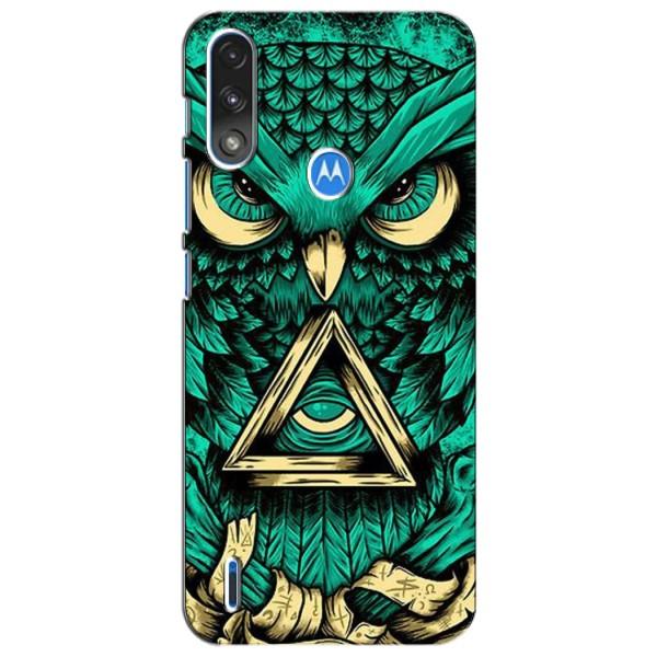 Чохол з пташками на Motorola Moto E7i / E7 Power (VPrint) – Сова з оком