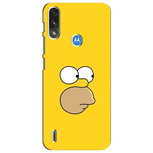 Чехол с Симпсонами для Motorola Moto E7i / E7 Power (VPrint) – Гомер