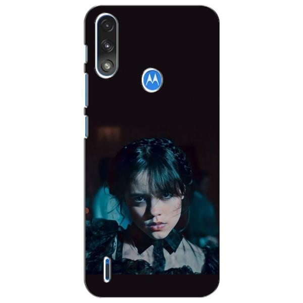 Чохли Венсдей на Motorola Moto E7i / E7 Power Уенсдей (AlphaPrint) – погляд Венздей