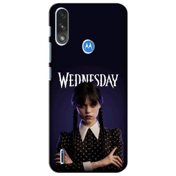 Чохли Венсдей на Motorola Moto E7i / E7 Power Уенсдей (AlphaPrint) – Wednesday