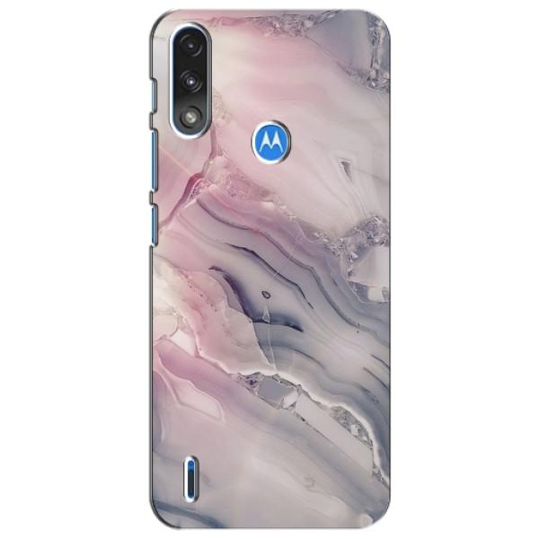 Мраморний чехол на Motorola Moto E7i / E7 Power (VPrint) – Пурпурний Мрамор