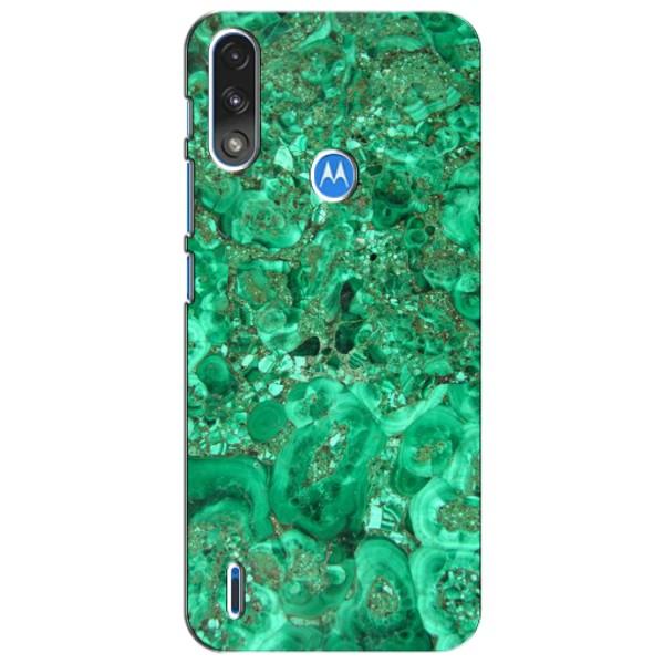 Мраморний чехол на Motorola Moto E7i / E7 Power (VPrint) – Салатовий Мрамор