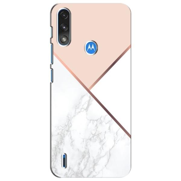 Мраморний чехол на Motorola Moto E7i / E7 Power (VPrint) – Тройний мрамор