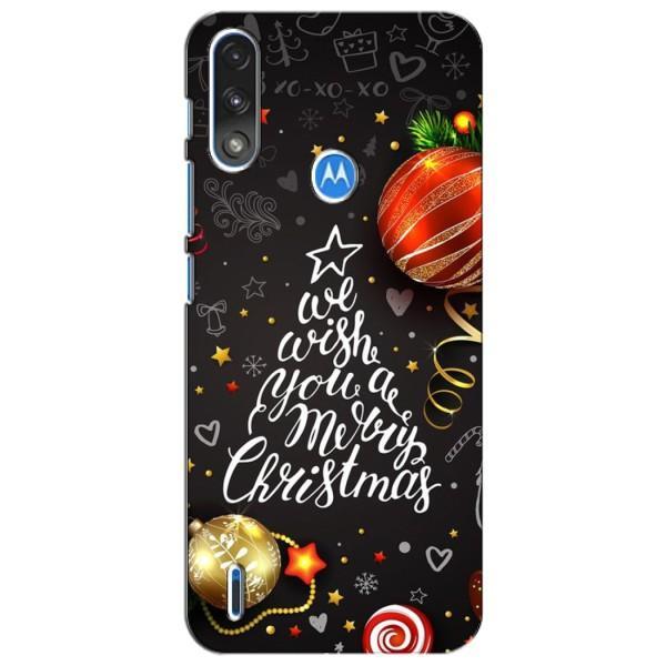 Рождественские Чехлы для Motorola Moto E7i / E7 Power (VPrint) – Елочка