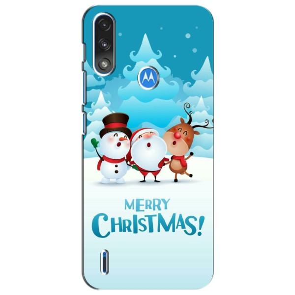 Рождественские Чехлы для Motorola Moto E7i / E7 Power (VPrint) – Merry Christmas