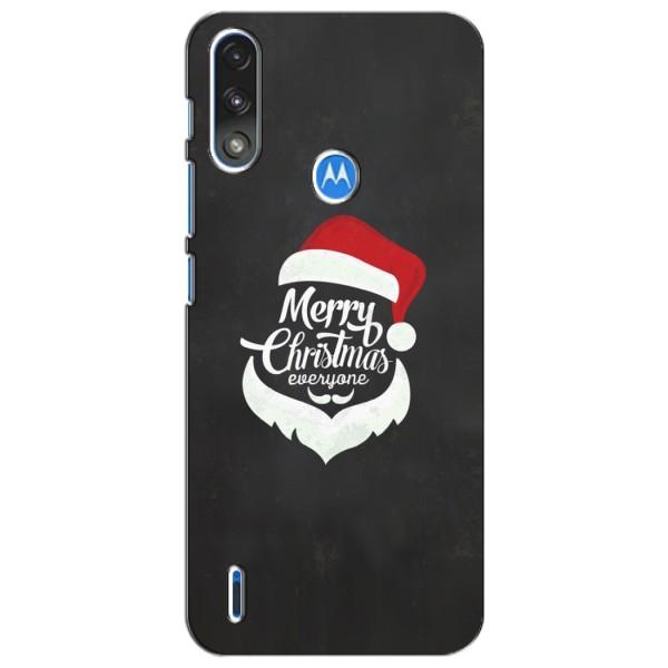 Рождественские Чехлы для Motorola Moto E7i / E7 Power (VPrint) – Санта Крисмас