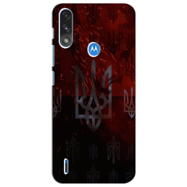 Украинские Чехлы для Motorola Moto E7i / E7 Power с картинкой УПА (AlphaPrint) – ГЕРБ УПА