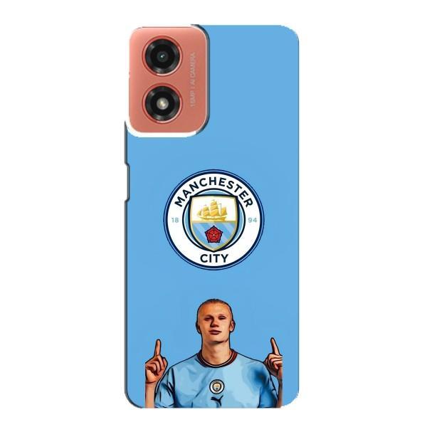 Чехлы с футболистом Ерлинг Холанд для Motorola MOTO G04 (AlphaPrint) – Холанд Манчестер Сити