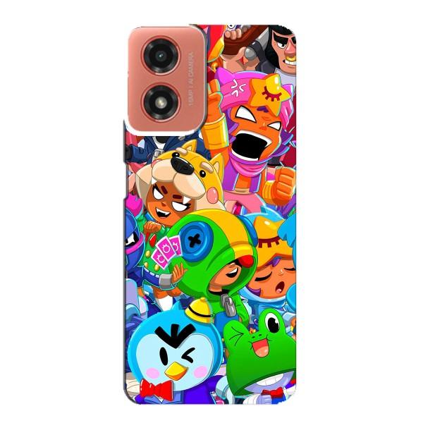 Чехлы Brawl Stars для Motorola MOTO G04 (AlphaPrint) – Герої Бравл Старс