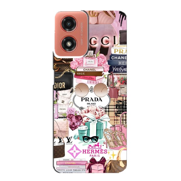 Чехол (Dior, Prada, YSL, Chanel) для Motorola MOTO G04 – Бренды