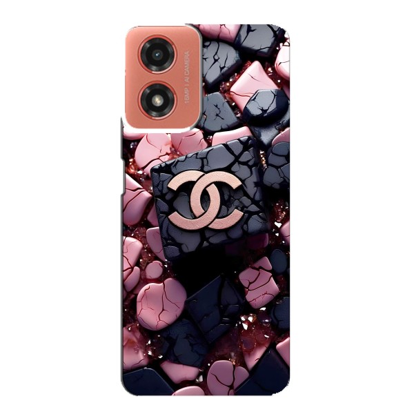 Чехол (Dior, Prada, YSL, Chanel) для Motorola MOTO G04 – Шанель