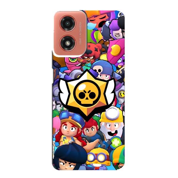 Чехол для Motorola MOTO G04 Бравл Старс (VPrint) – Лого Brawl Stars