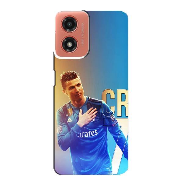 Чехол Криштиану Роналду для Motorola MOTO G04 (AlphaPrint) – CR7 Real