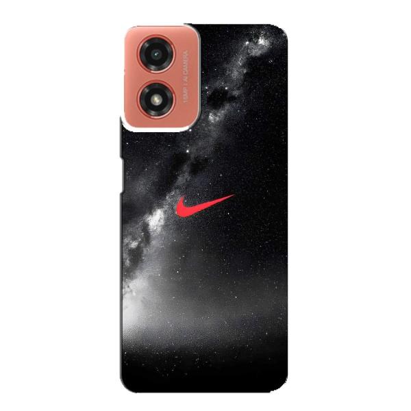 Чехол для Motorola MOTO G04 - с принтом Найк (AlphaPrint) – Найк красный