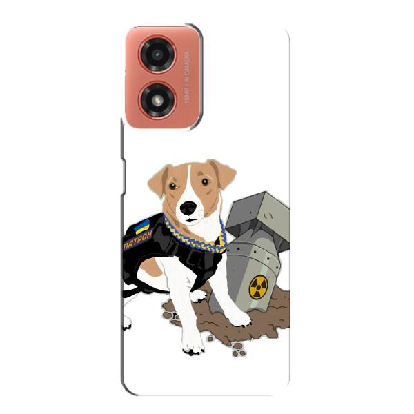 Чехол с принтом Собаки Патрон для Motorola MOTO G04 – Пёс Патрон с ракетой