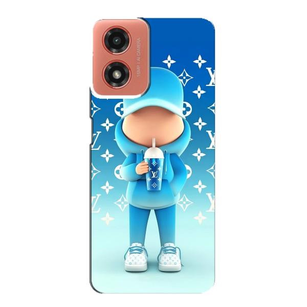 Крутые Чехлы Луи Виттон для Motorola MOTO G04 (AlphaPrint) – Парень LV