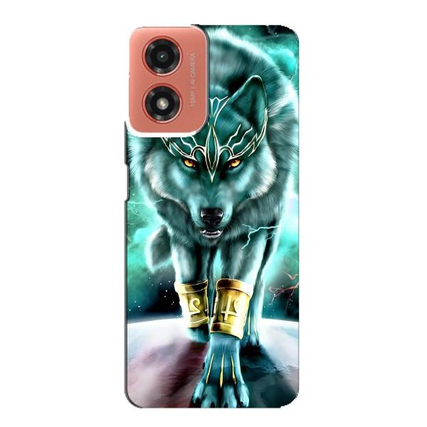 Защитные чехлы для МОТО Джи 04 (AlphaPrint) (ХИТ продаж) ВОЛК – Яркий волк