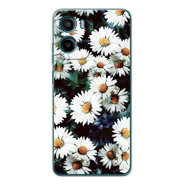 Чехол с картинкой (Стильные) для Мото G05 - (AlphaPrint) – Ромашки