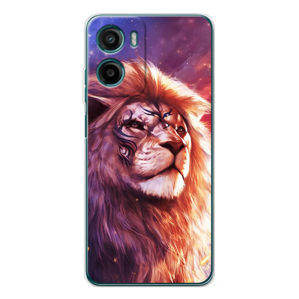 Чохол з картинкою ЛЕВ для Motorola Moto G05 (VPrint) – Красочний Лев