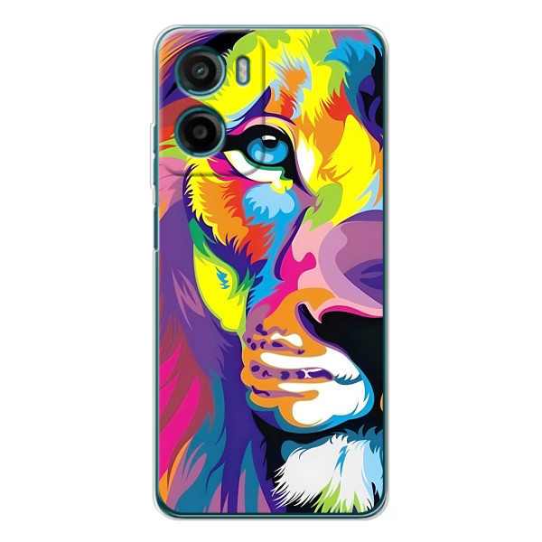 Чохол з картинкою ЛЕВ для Motorola Moto G05 (VPrint) – Яскравий Лев