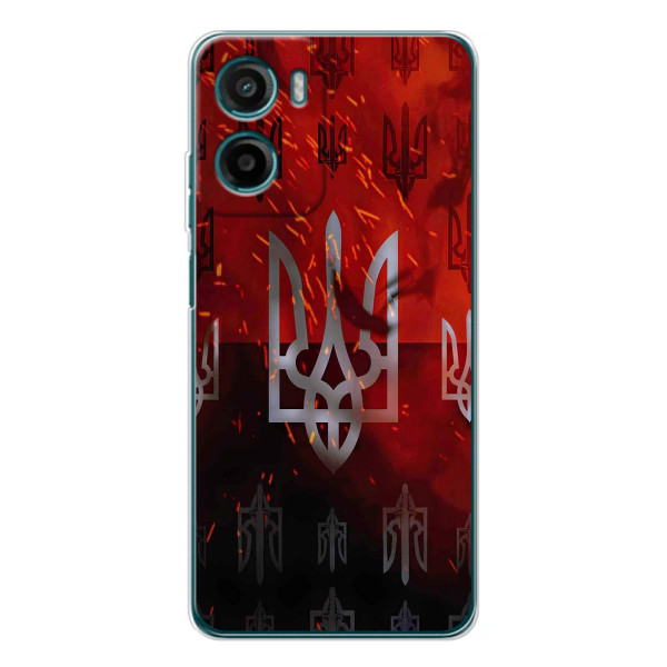 Украинские Чехлы для Motorola Moto G05 с картинкой УПА (AlphaPrint) – ГЕРБ УПА