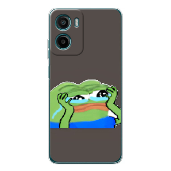 Чехлы с картинкой  Жаба Мем на Motorola Moto G06 Power – Плач лягушки