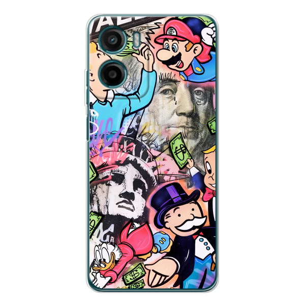 Чохли з крутими принтами для Motorola Moto G06 - (PREMIUMPrint) – Monopoly man