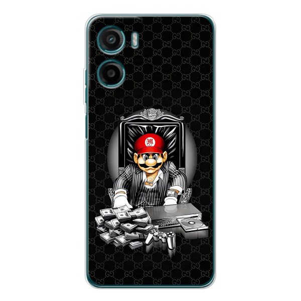 Чохли з крутими принтами для Motorola Moto G06 - (PREMIUMPrint) – Супер Маріо