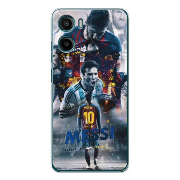 Чохол Мессі футболіст для Motorola Moto G06 – Колаж Мессі