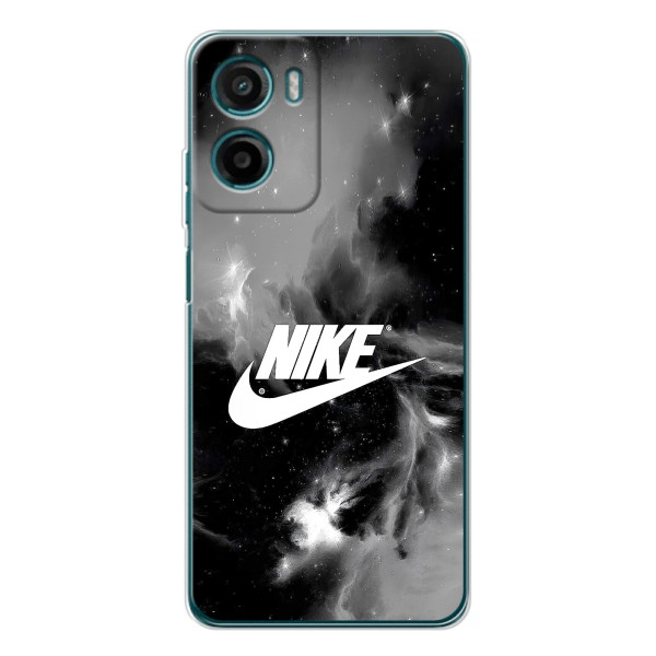 Чехол с логотипом Найк на Motorola Moto G06 – Найк дымчатый