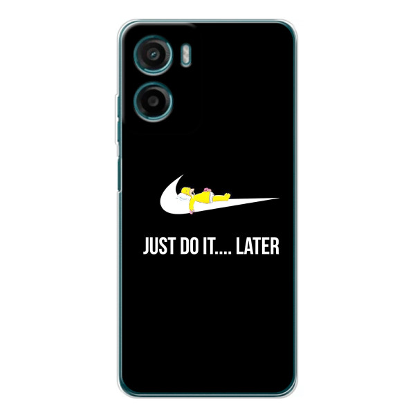 Чехол с логотипом Найк на Motorola Moto G06 – Nike just do it
