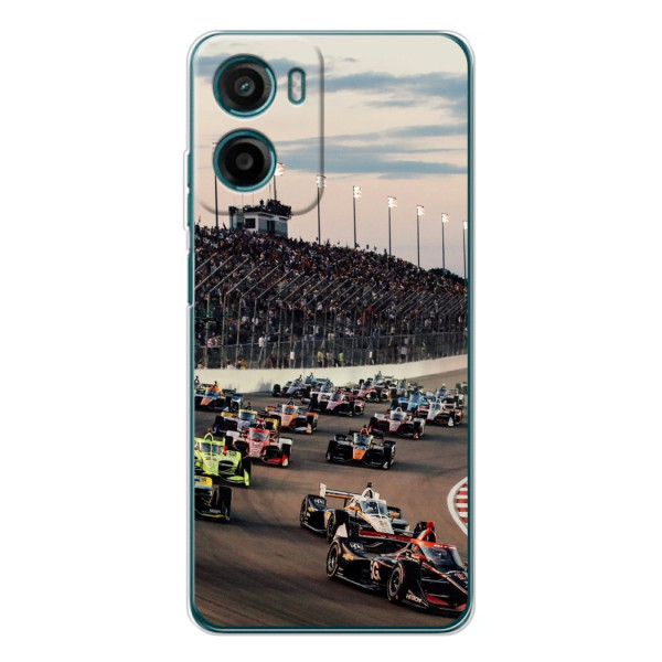 Чехол с прнтом Формула 1 на Motorola Moto G06 – Гонка Формула-1