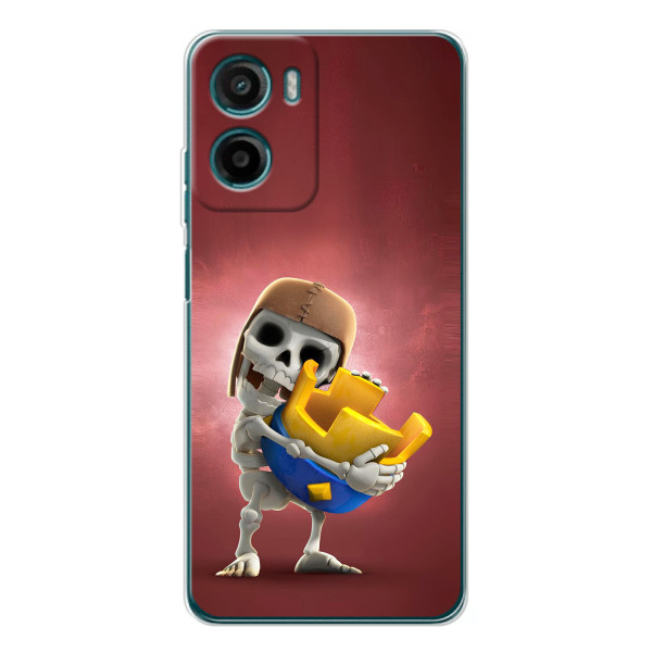 Чехол з героями Клеш Рояль для Motorola Moto G06 – Скелет