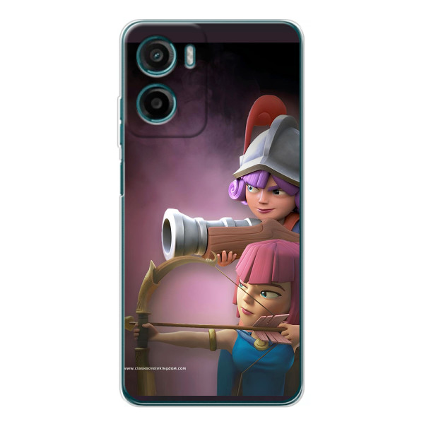 Чехол з героями Клеш Рояль для Motorola Moto G06 – Три мушкетёра