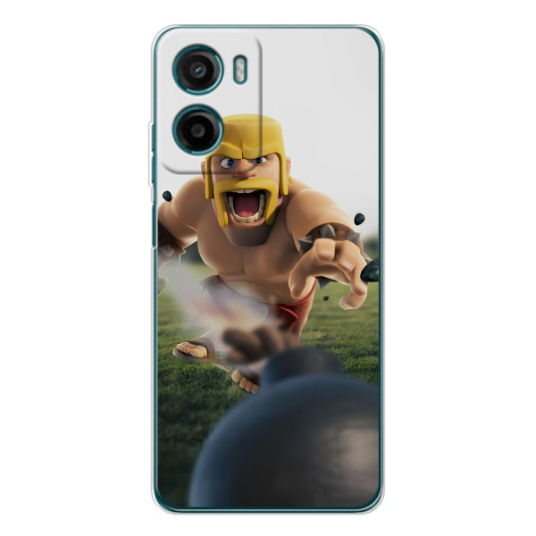 Чехол з героями Клеш Рояль для Motorola Moto G06 – Варвар