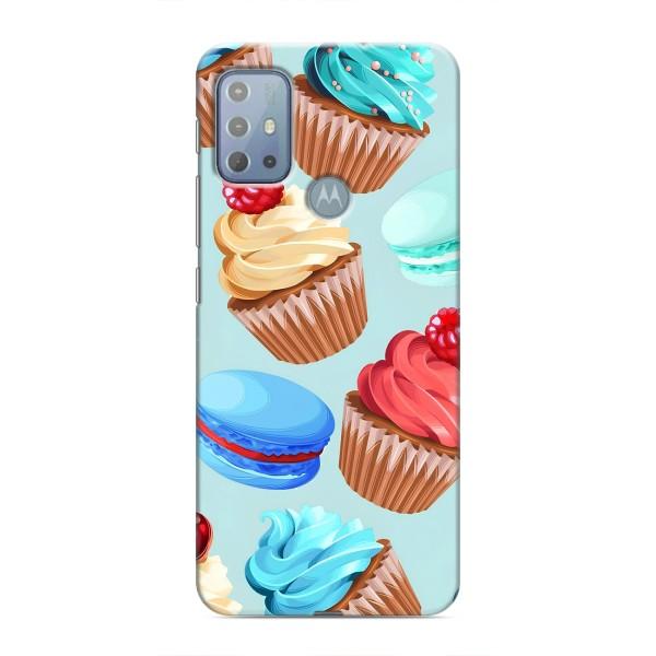 Чехлы с Фруктами для Motorola MOTO G10 (VPrint) – Кексики