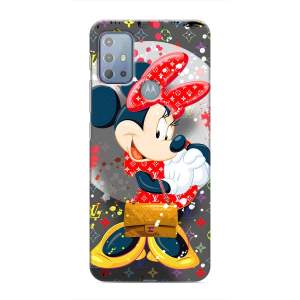 Чехол Disney Mouse Motorola MOTO G10 (PREMIUMPrint) – Minni с бантиком