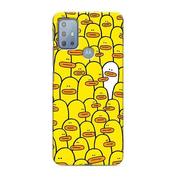 Чехол с принтом для Мото G10 - (Прикольные) (AlphaPrint) – Белая уточка