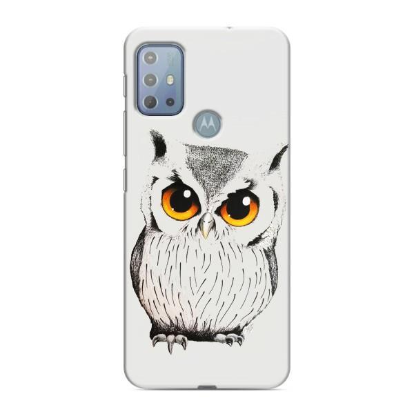 Чехол с птицами на Motorola MOTO G10 (VPrint) – Милая Сова