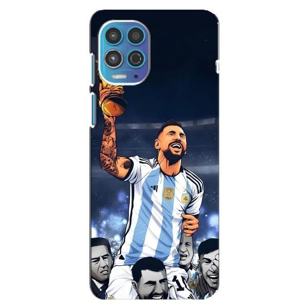 Чохли для Motorola MOTO G100 (Leo чемпіон) (AlphaPrint) – Мессі з кубком