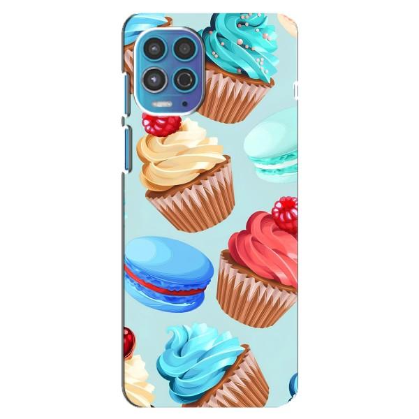 Чехлы с Фруктами для Motorola MOTO G100 (VPrint) – Кексики
