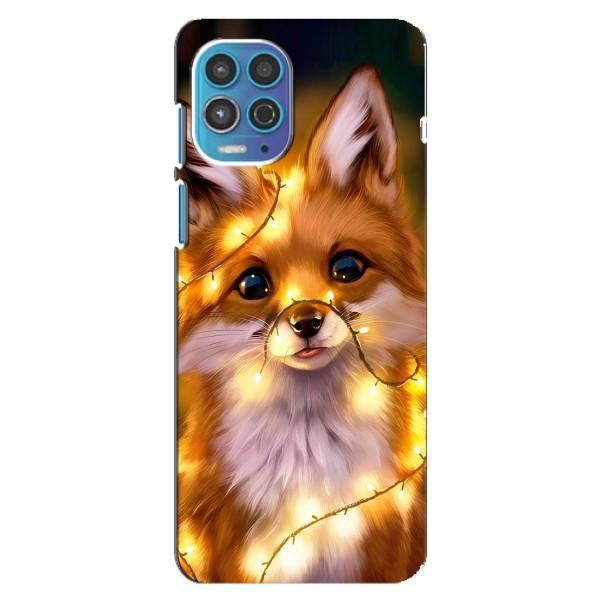 Чехлы с картинкой Лисички для Motorola MOTO G100 (VPrint) – Лисичка в гирляндах