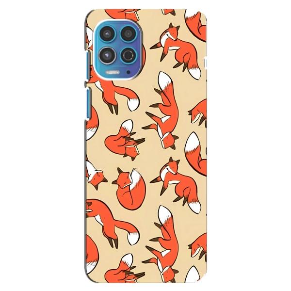 Чехлы с картинкой Лисички для Motorola MOTO G100 (VPrint) – Лисички