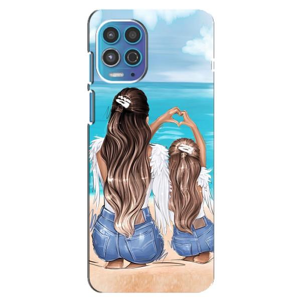 Чохол з друком для Motorola MOTO G100 - (Мама з дитинкою) (AlphaPrint) – Мама з донькою
