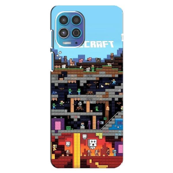 Чохол Майнкрафт на Motorola MOTO G100 (AlphaPrint) Minecraft – фон Minecraft